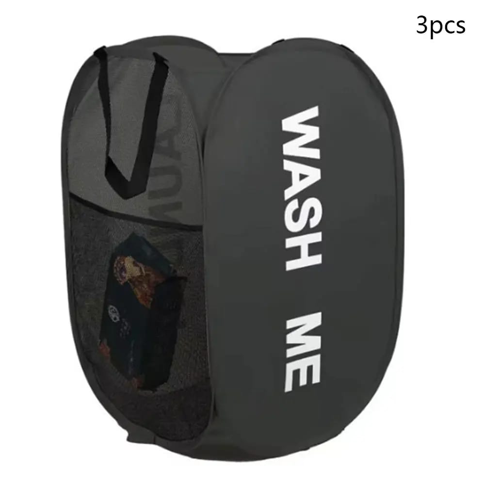 Cesto De Ropa Plegable De Malla Organizador Lavable De Baño